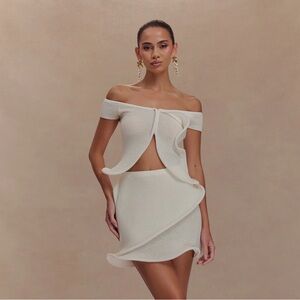 NWT Haisley Knit Mini Skirt - White